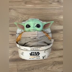 Star Wars Plush Toys, Grogu Soft Doll From the Mandalorian, 11-In Figure